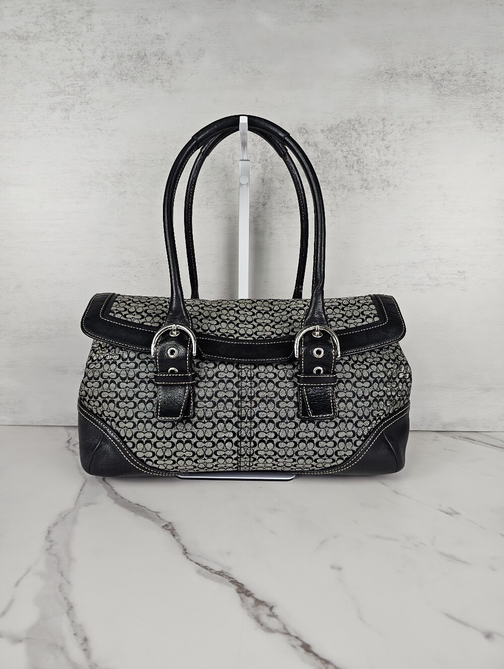 Coach Vintage Vanchetta Signature Canvas Hobo Soho